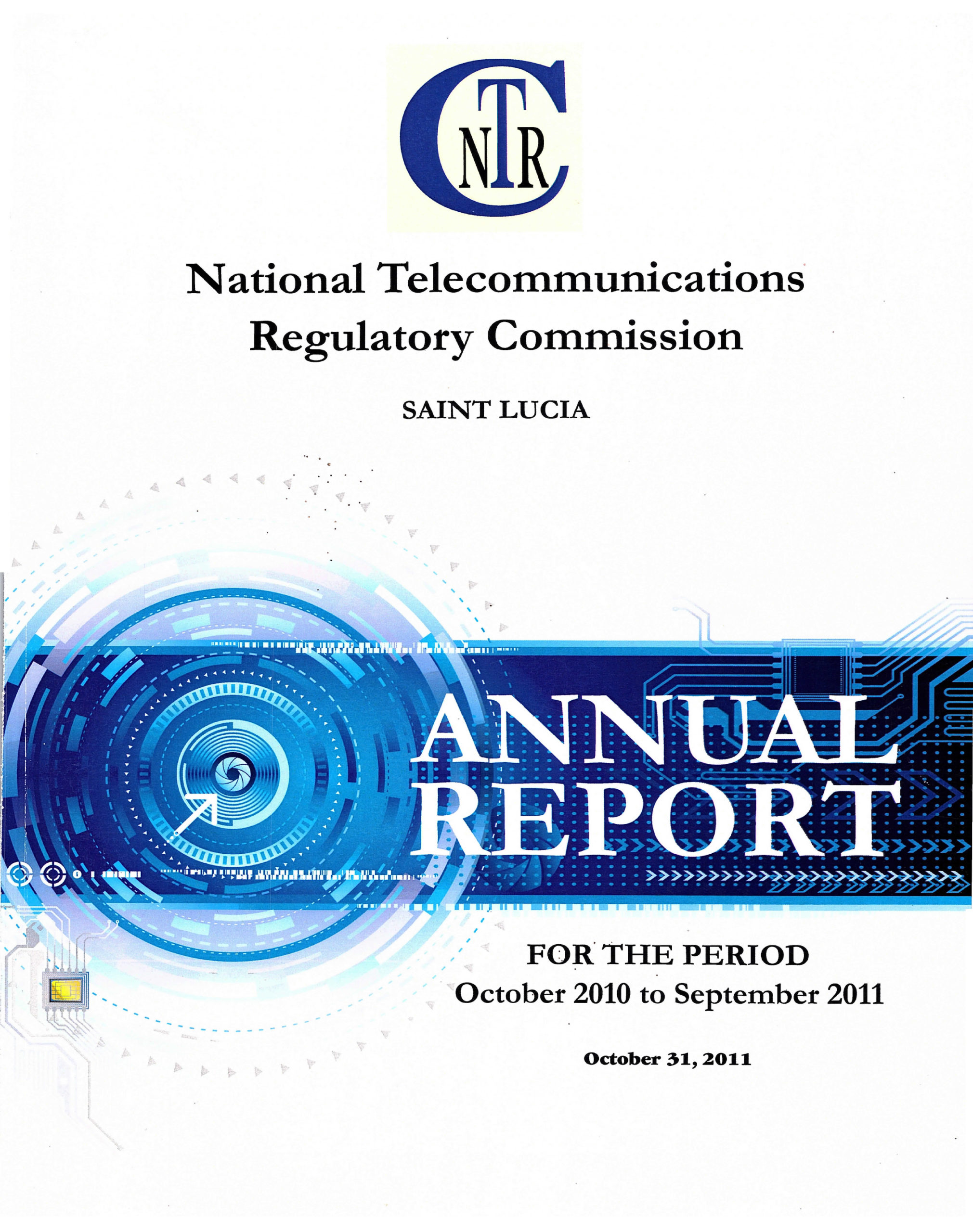 Annual Report Period October 2010 to September 2011