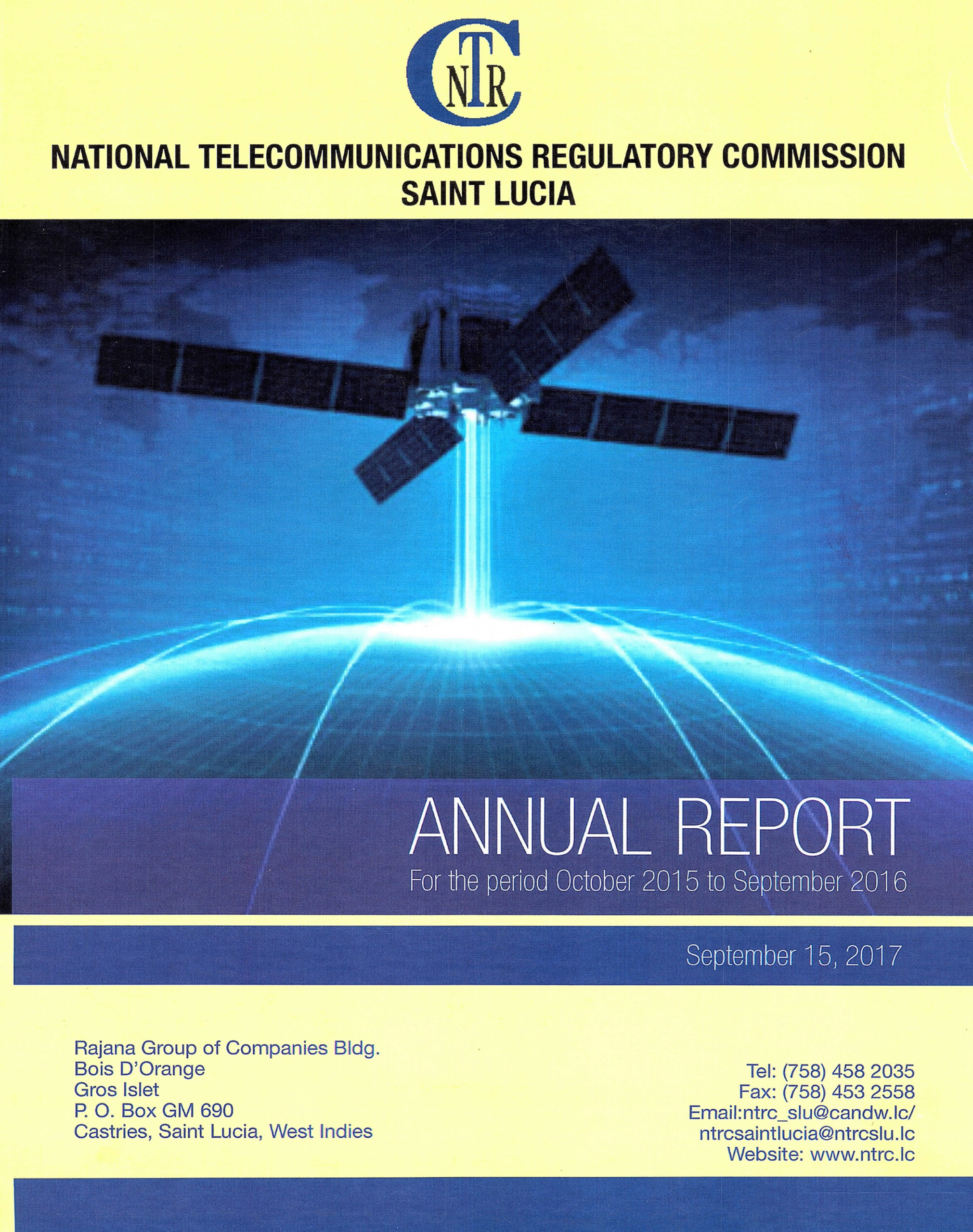 Annual Report Period October 2015 to September 2016