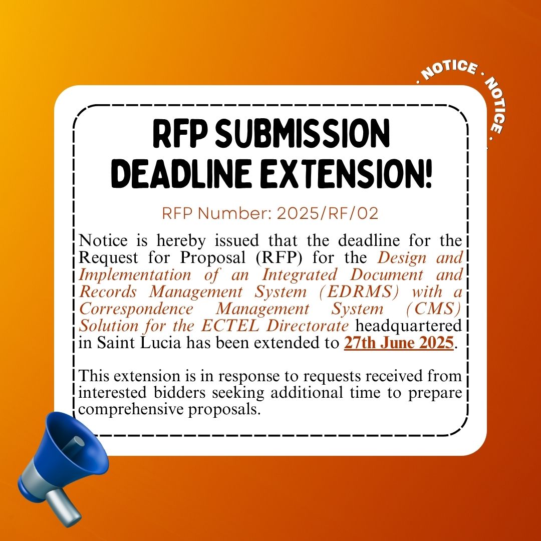 RFP Extension Notice for Social Media Post